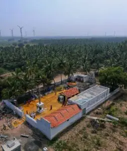 Angalamman kovil (Aerial view)